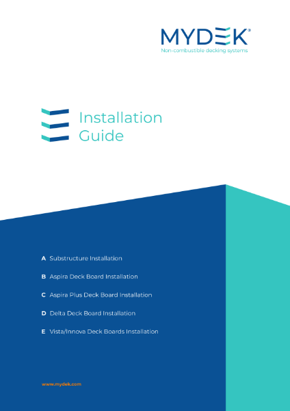 Installation Guide - MyDek Aluminium Decking Systems