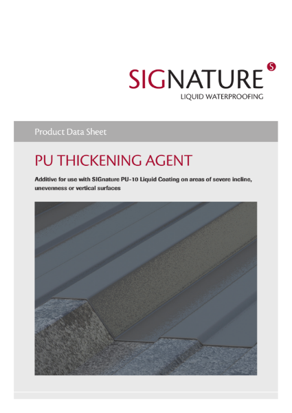 SIGnature PU Liquid Waterproofing Thickening Agent Datasheet