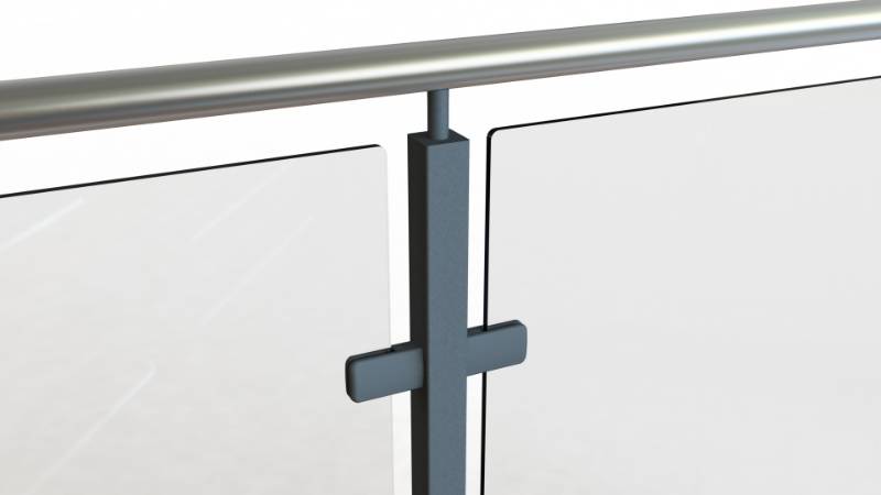 Spectrum® Powder Coated Balustrade with Quad Stanchions
