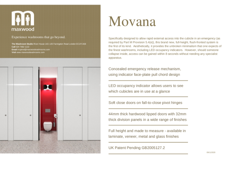 Cubicles - Movana - full-height, flush-fronted system with rapid external access