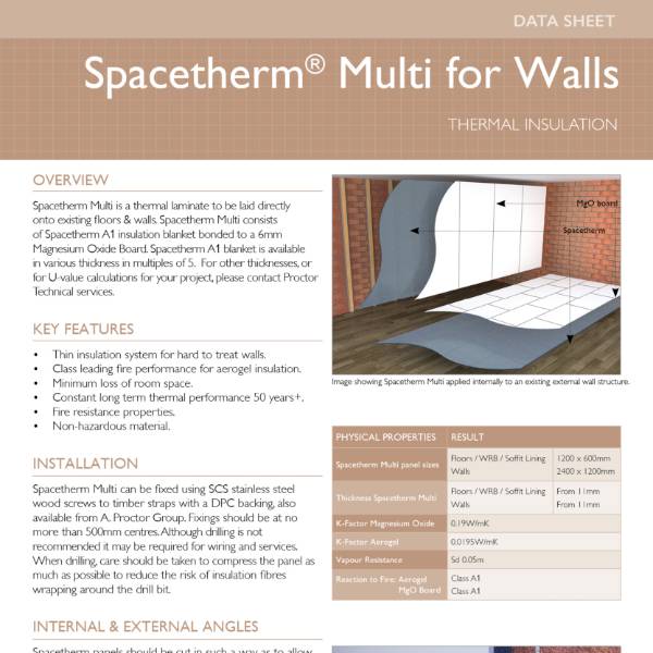 Spacetherm Multi Datasheet - Walls