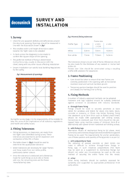 16. Specification Guide - Window & Door Survey & Installation