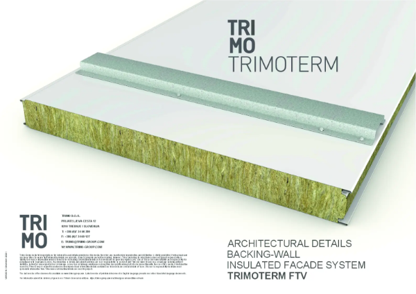 Architectural Details - Backing-wall - Insulated Facade System TRIMOTERM FTV PDF