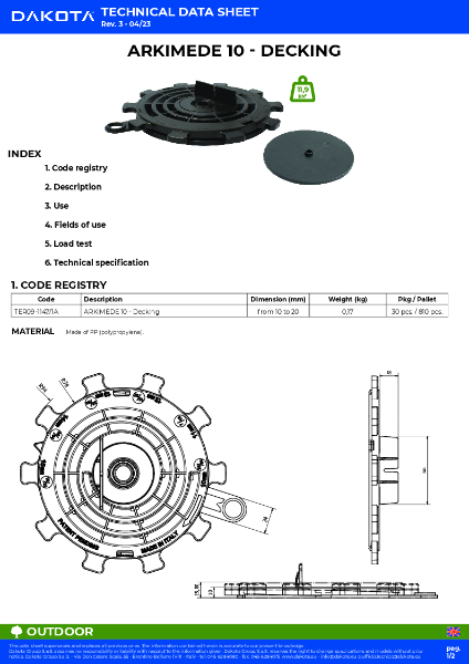 Arkimede™ 10 Decking - TDS