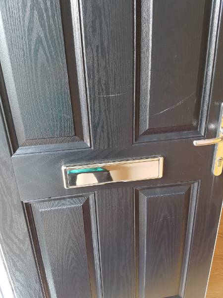 Owatrol Polytrol used to revive black composite front door