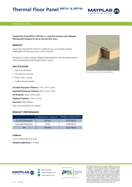 MP741 - THERMAL FLOOR PANEL