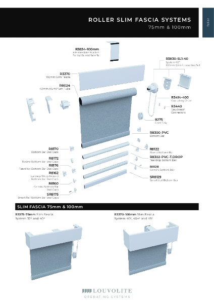 ROLLER SLIM FASCIA SYSTEM