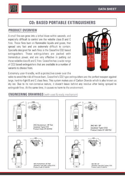 CO2 Portable Extinguishers