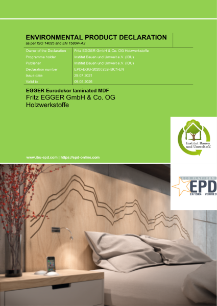 Environmental Product Declaration - Eurodekor MDF