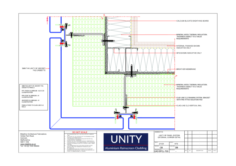 Unity A1 SF-03 Technical Drawing