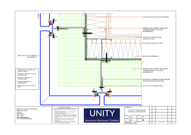 Unity A2 SF-03 Technical Drawing