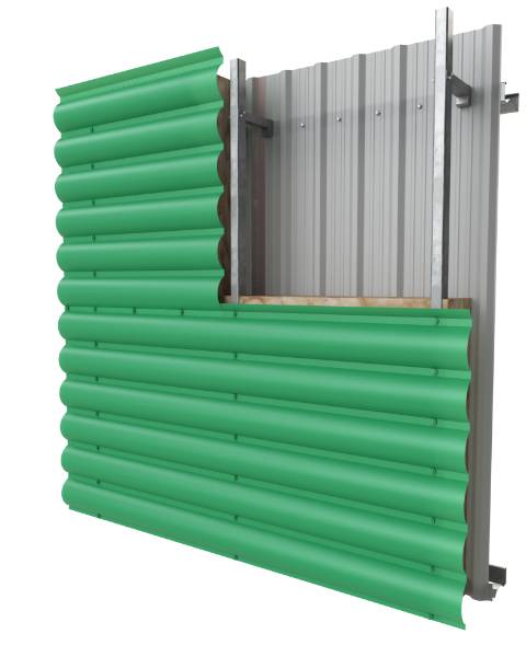 PRX-V-WS06 LUNA - Built-up Metal Wall System