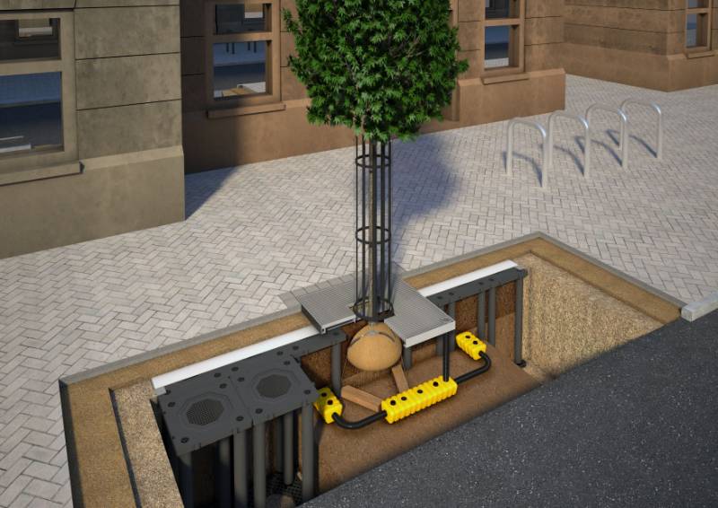 TreeParker® Tree Pit & Pavement Support System - Tree Pit Support and SuDS System