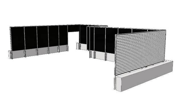 Parascreen - Parapet Fixed Screen System
