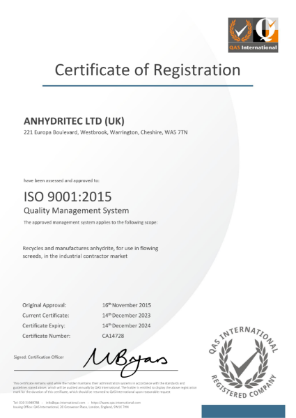 ISO 9001:2008 Certificate