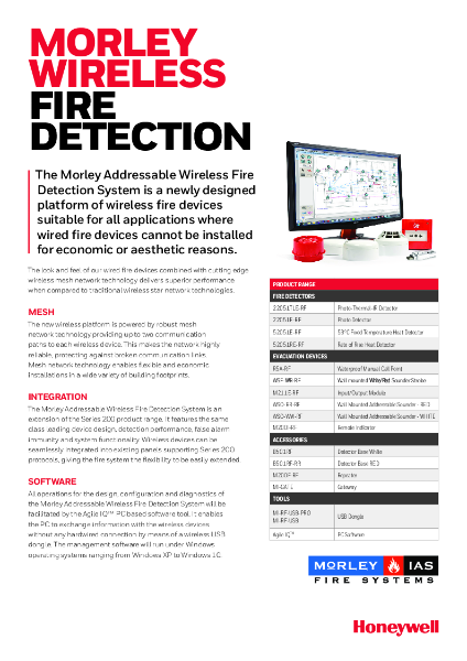 Morley-IAS Agile Wireless Fire Detection