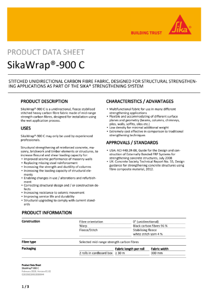 Product Data Sheet - SikaWrap®-900 C