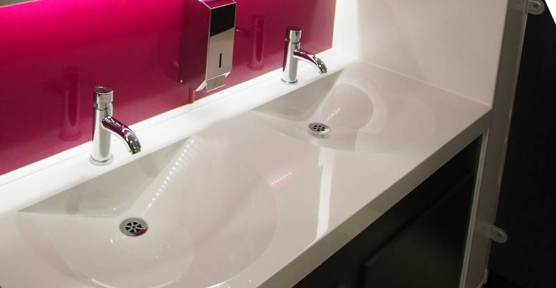 Franke solid surface sinks transform washrooms in famous British film studios