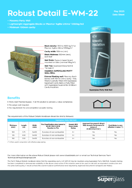 Masonry Party Wall Robust Details Solutions