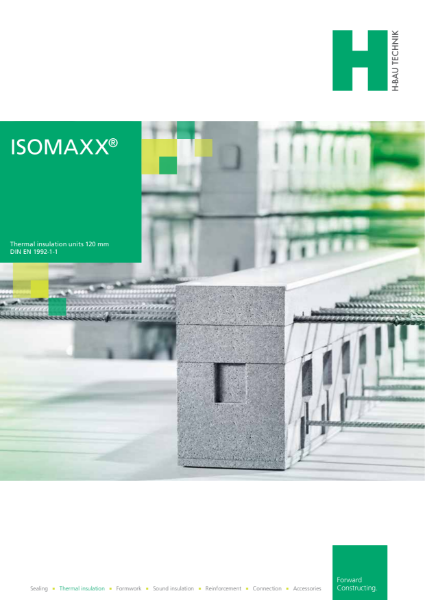 H-Bau Isomaxx Thermal Break For Concrete Balconies