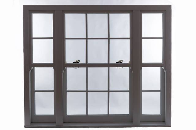 uPVC Sash Window - Heritage Rose Slim Mullion Triple - Sash Window