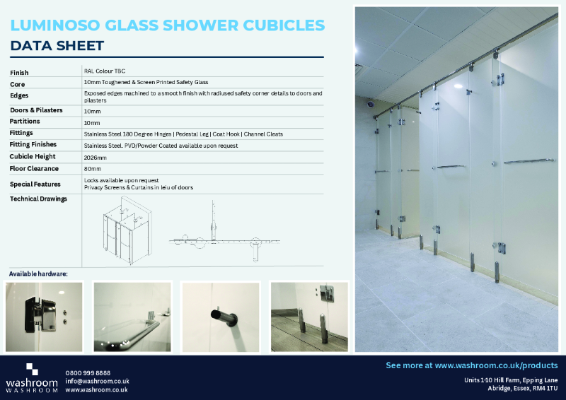 Luminoso Glass Shower Cubicles