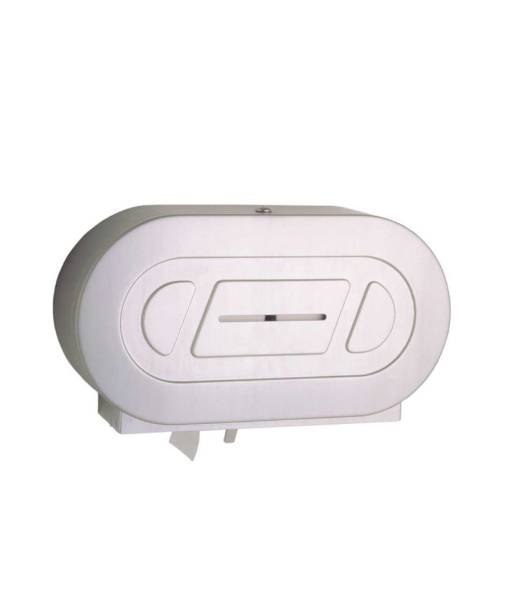 Surface-Mounted Twin Jumbo-Roll Toilet Tissue Dispenser B-2892