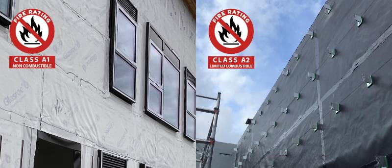 Euroclass A1 and A2 Fire Rated Façade Membranes: Maximum Fire and Weather Protection for your Façade Project