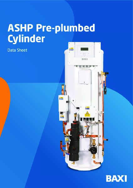 Baxi ASHP Pre-plumbed Cylinder - Technical Specification