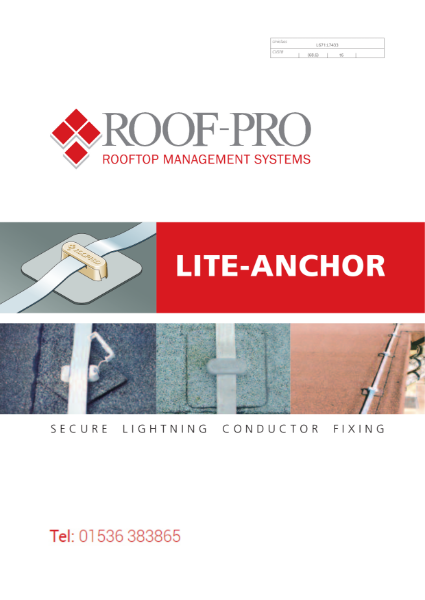 Roof-Pro Lightning Conductor Fixing Brochure