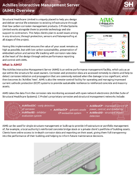 Achilles interactive Management Server (AiMS) - Online Control and Monitoring of Your Structure