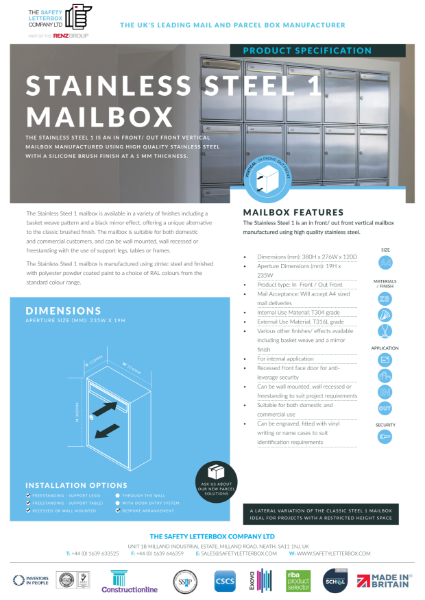 Stainless Steel 1 Datasheet