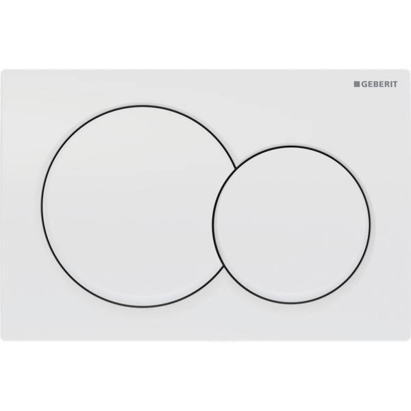 Geberit Alpha01 flush plate for dual flush, round