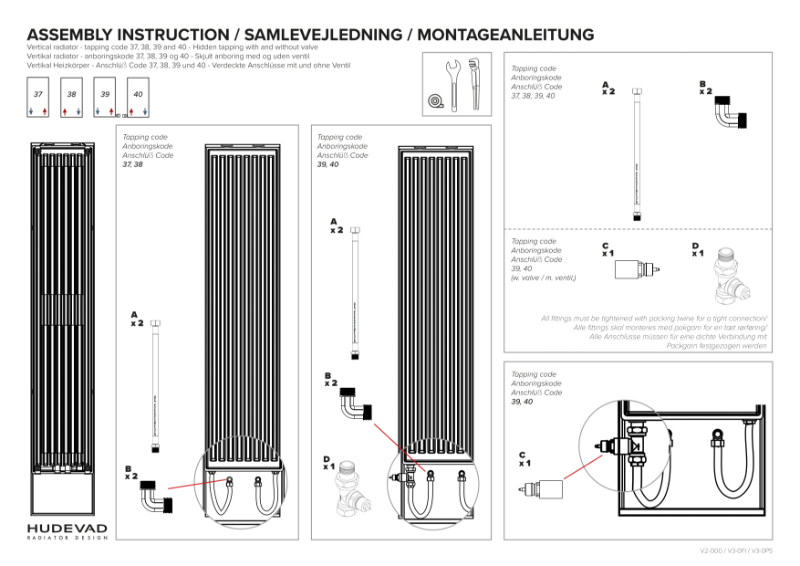 Hudevad Vertical Tapping Code 37,38,39,40 Hidden Tapping's