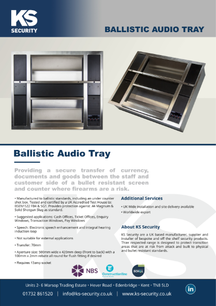 Ballistic Audio Tray