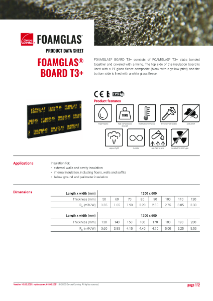 PDS_FOAMGLAS® Board T3+