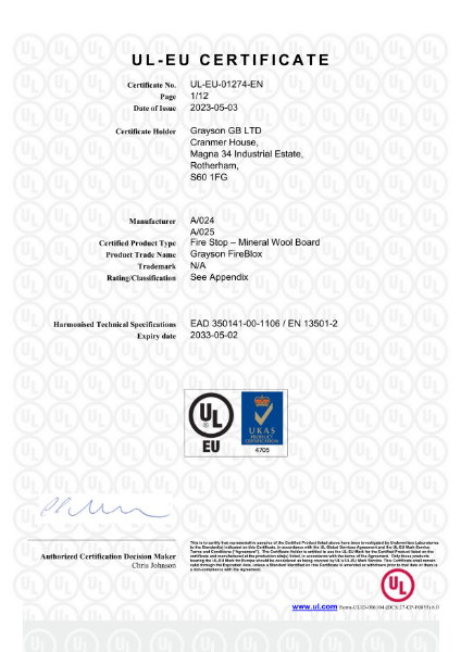 UL-EU Certified