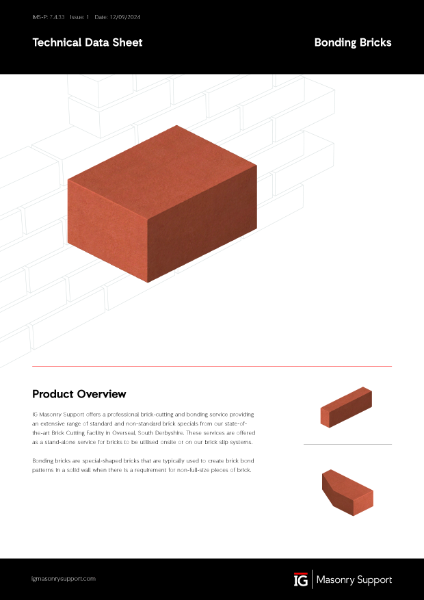 Bonding Bricks Technical Data Sheet