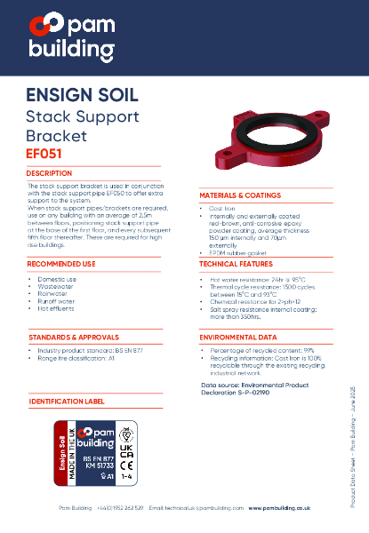 EF051 - Stack Support Bracket