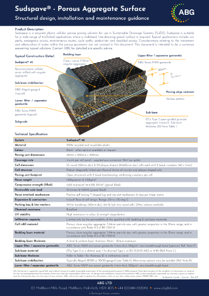 Sudspave technical Note