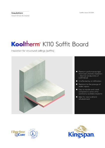 Kingspan Kooltherm K110 Soffit Board brochure