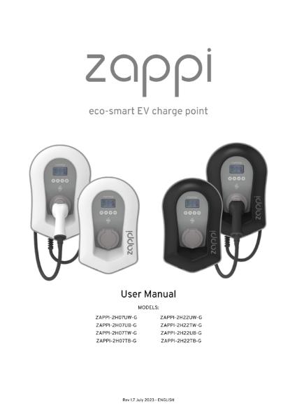 zappi 2.1 User Manual