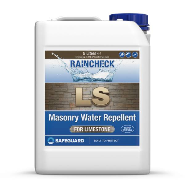 Raincheck LS - Colourless, UV-Resistant Water Repellent for Limestone to Treat Penetrating Damp