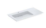 Geberit ONE vanity basin, CleanDrain, right shelf surface - Vanity Basin