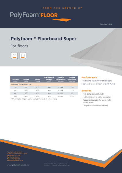 Polyfoam Floorboard Super