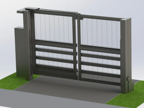 PAS68 HVM Impact Rated Bi-Folding Trackless Speed Gate