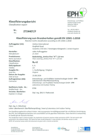 EPH Test Certificate