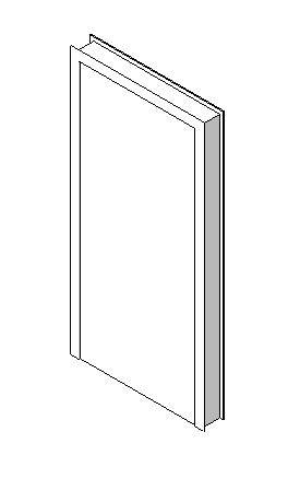 Internal blank single leaf door