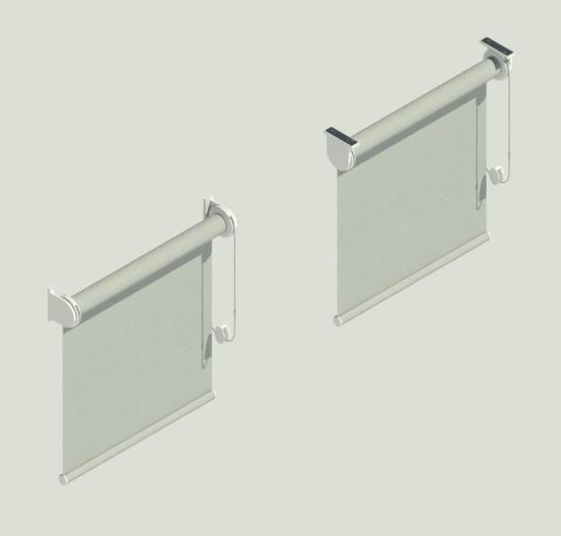 Roller Blind on Louvolite 45mm System - Chain Control or Motorised. 