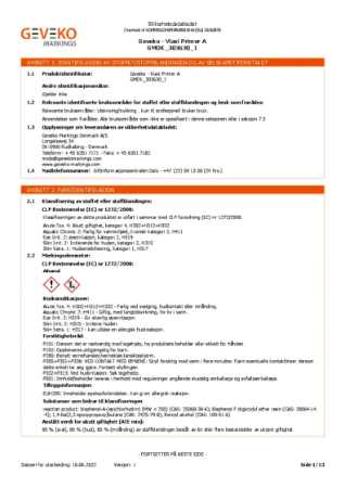 Sikkerhetsdatablad_Viaxi Primer A